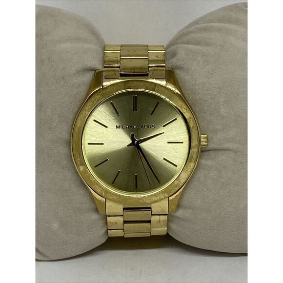 Michael Kors Runway MK3179 Womens Stainless Steel Analog Dial Quartz Watch VK745 - Picture 1 of 12